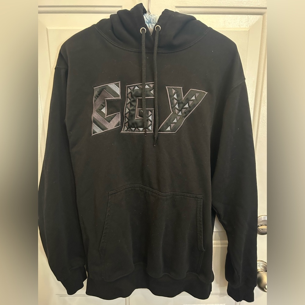 3/$30✨🔥🏒Calgary Flames Hockey CGY Tackle Twill Hoodie - Men's M🔥🏒